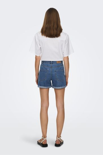 High waisted denim shorts next top