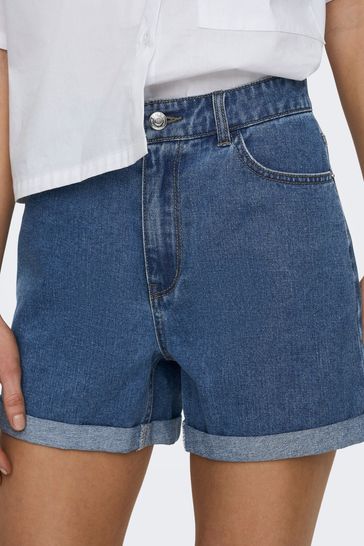 High waisted denim shorts next shop