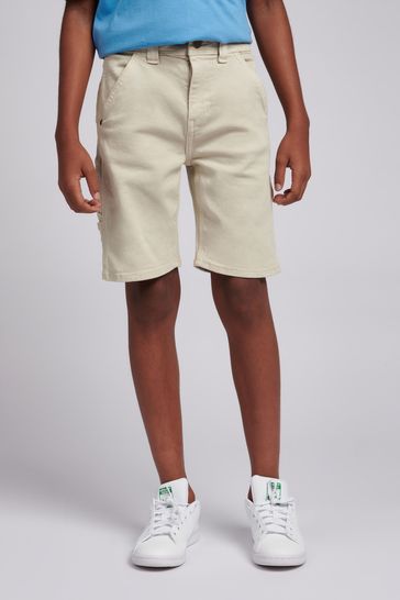 Lee Boys Cream Carpenter Shorts