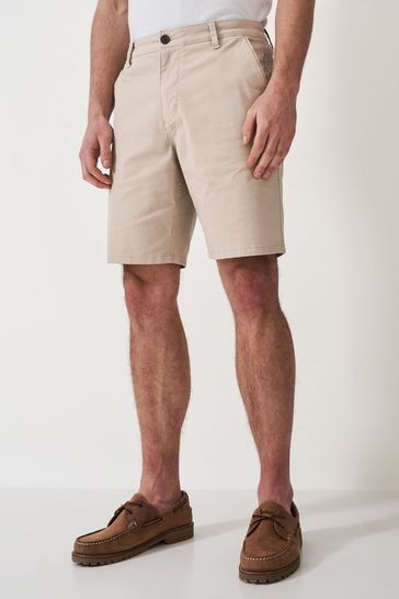 Crew Clothing Company Classic Bermuda Cotton Stretch Chino Shorts