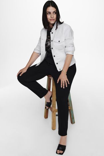Only white denim outlet jacket
