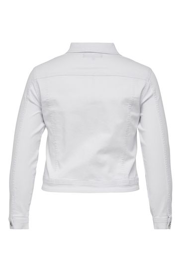 Buy ONLY Curve White Denim Jacket from Next United Arab Emirates
