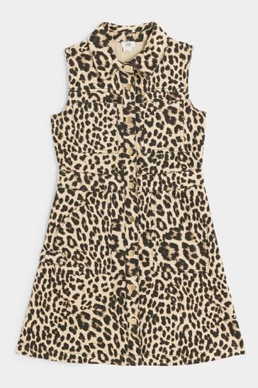 Animal print shirt girls top