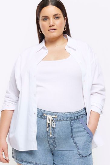 Buy River Island Curve Denim Casual Relaxed Shorts from Next Turkey