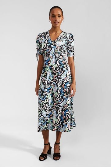 Hobbs black and white dress top