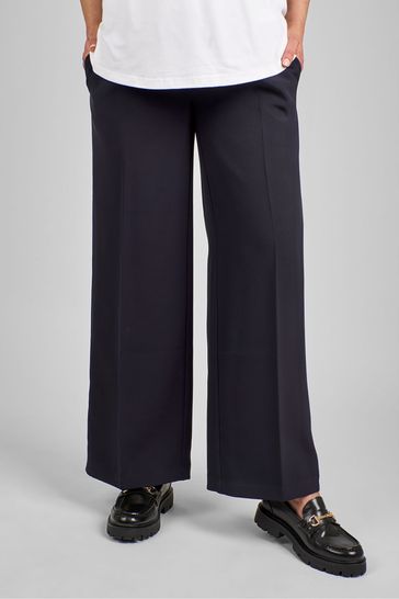 Buy JoJo Maman Bebe Navy Blue Wide Leg Maternity Trousers from Next Bahrain