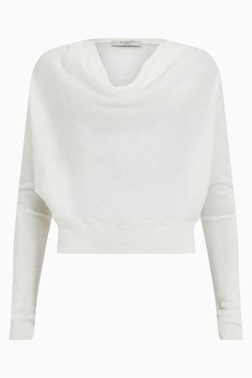 All saints ridley outlet sweater white