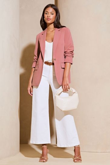 Buy Lipsy Pink Single Breasted Blazer from Next Bahrain