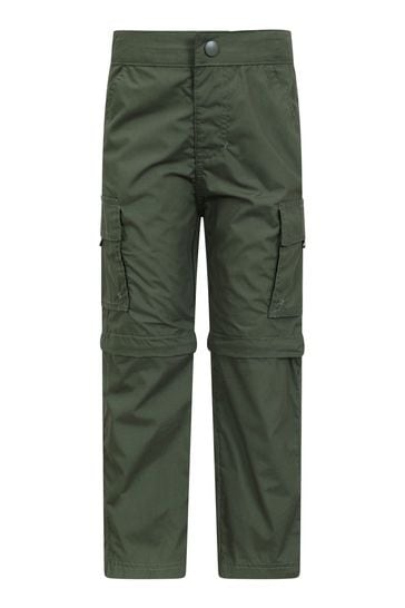 Mountain Warehouse Green Kids Active Convertible Trousers