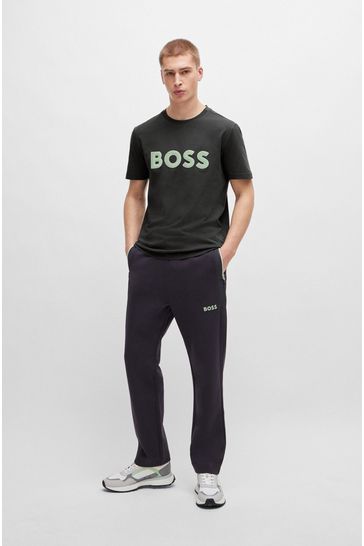 Boss mesh crew sweatshirt shop