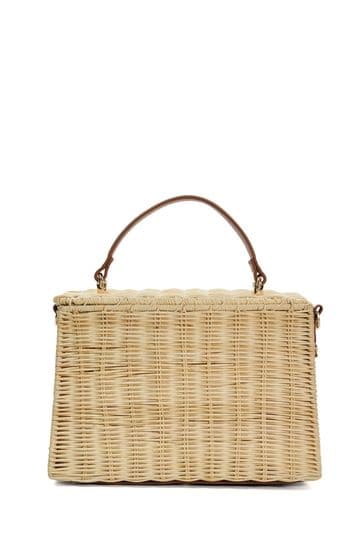 Buy Dune London Natural Small Delliha Bug Wicker Grab Bag from Next Sweden
