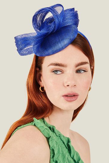 Buy Accessorize Blue Peggy Pill Box Fascinator from Next Greece