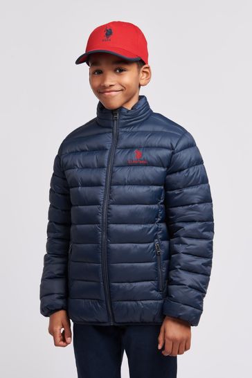 U.S. Polo Assn. Boys Lightweight Bound Quilted Jacket
