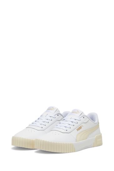 Buy Puma White Cream Womens Carina 2.0 Trainers from Next Bahrain