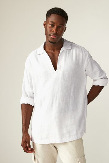 White linen kaftan best sale