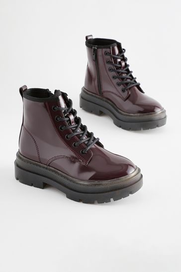 Next burgundy ankle boots clearance