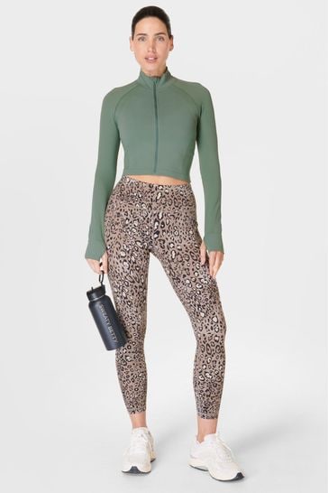Buy Sweaty Betty Athlete Crop Seamless Workout Zip Up Sweatshirt from the Laura Ashley online shop