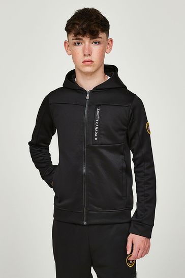 Buy Zavetti Canada Juniors Firronino Zip Through Black Hoodie from Next Poland