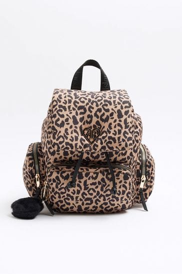 River island leopard print purse top