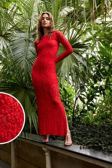 Next red lace dress cheap