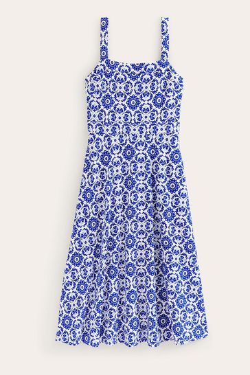 Boden blue and white dress cheap