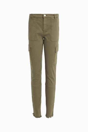 Buy AllSaints Green Duran Skinny Cargo Trousers from Next Singapore