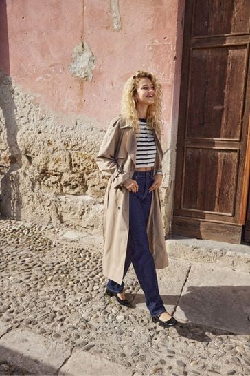 Waist trench coat on sale
