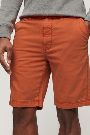 Superdry Orange Officer Chino Shorts