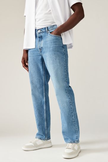 Only & Sons Blue Straight Leg Jeans