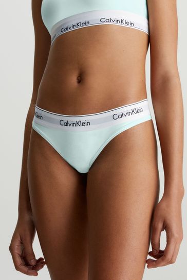 Calvin Klein Blue Logo Single Thong