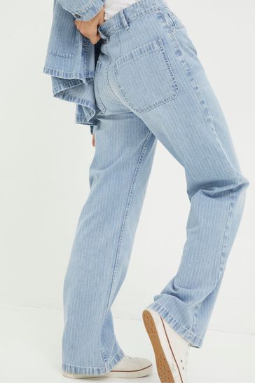 Striped jeans online hot sale