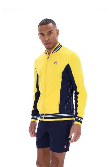 Fila Yellow Settanta Baseball Track Jacket