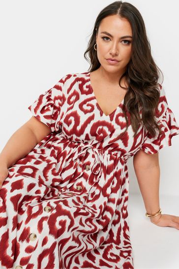 Yours Curve Red Boho Maxi Dress