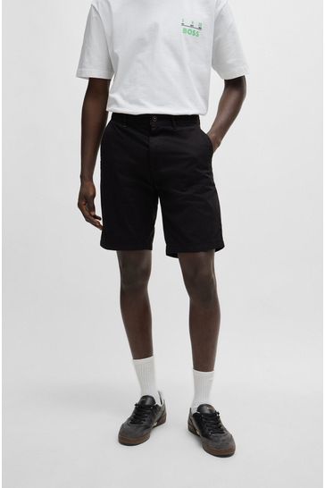 BOSS Black Slim Fit Stretch Cotton Chino Shorts