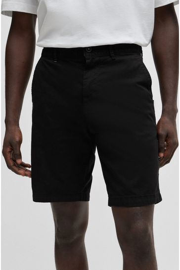 Buy BOSS Black Slim Fit Stretch Cotton Chino Shorts from Next Bahrain