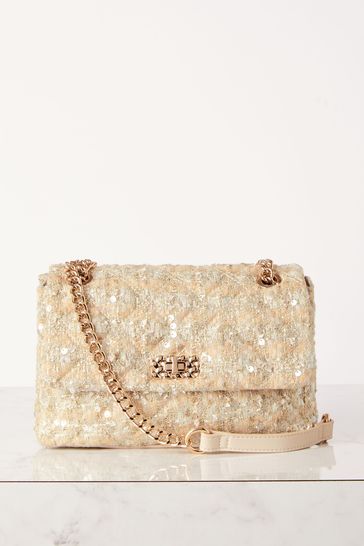Lipsy Cream Multiway Chain Crossbody Bag