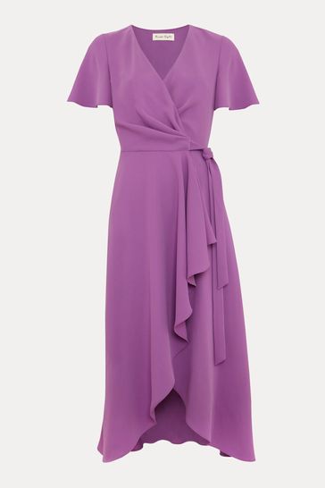 Mauve wrap dress store