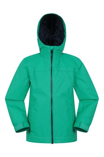 Mountain Warehouse Green Kids Torrent Waterproof Jacket