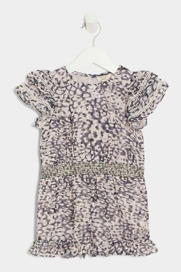 Leopard print playsuit river island sales
