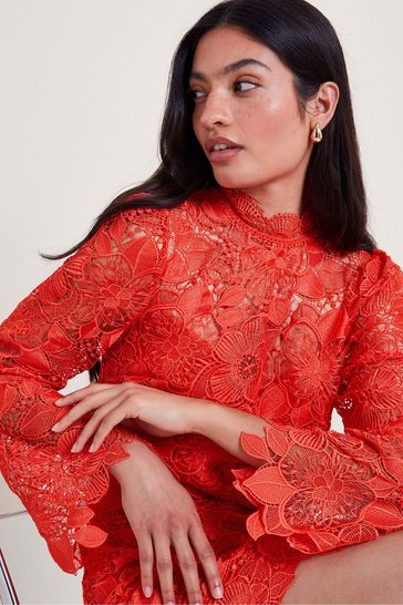 Buy Monsoon Orange Lila Lace Tunic Dress from Next Bahrain