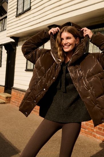 Shine padded coat deals