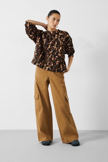 Buy Hush Brown Leanne Leopard Sweatshirt from Next USA