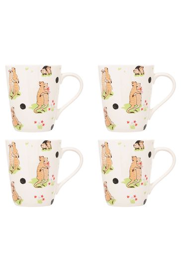 Cath Kidston Green Meerkats Stanley Mug Set Of 4