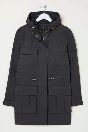 Buy FatFace Tiegan Black Waterproof Coat from Next Denmark