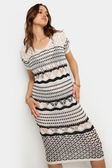 Long Tall Sally Cream Crochet Dress