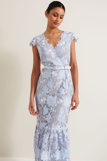 Buy Phase Eight Blue Blanche Maxi Dress from Next Bahrain