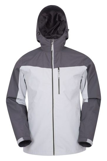 Mountain Warehouse White Mens Brisk Extreme Waterproof Jacket