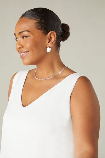 White swing vest top