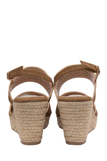 Buy Dunlop Brown Wedge Open Toe Sandals from Next Canada