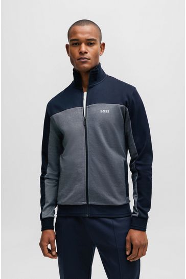 Buy BOSS Zip Up Pique Sweatshirt from Next Bahrain